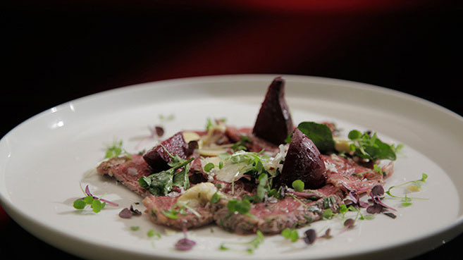 Sheri and Emilie Beef Carpaccio with Truffle Mayonnaise recipe
