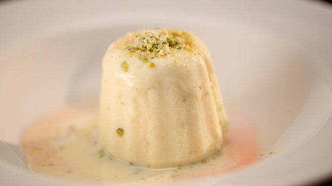 Eva and Debra Kulfi with Rosewater Syrup, Pistachios and Jelly Recipe