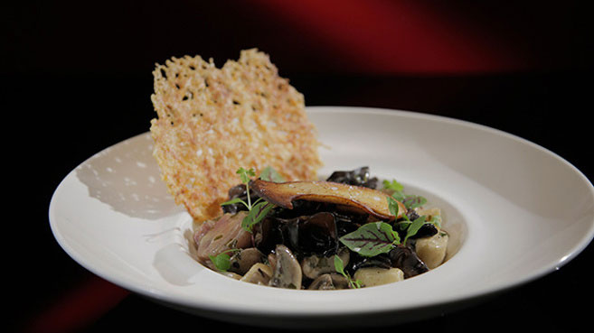 Ash and Camilla Braised Mushrooms with Ricotta Gnocchi Recipe.